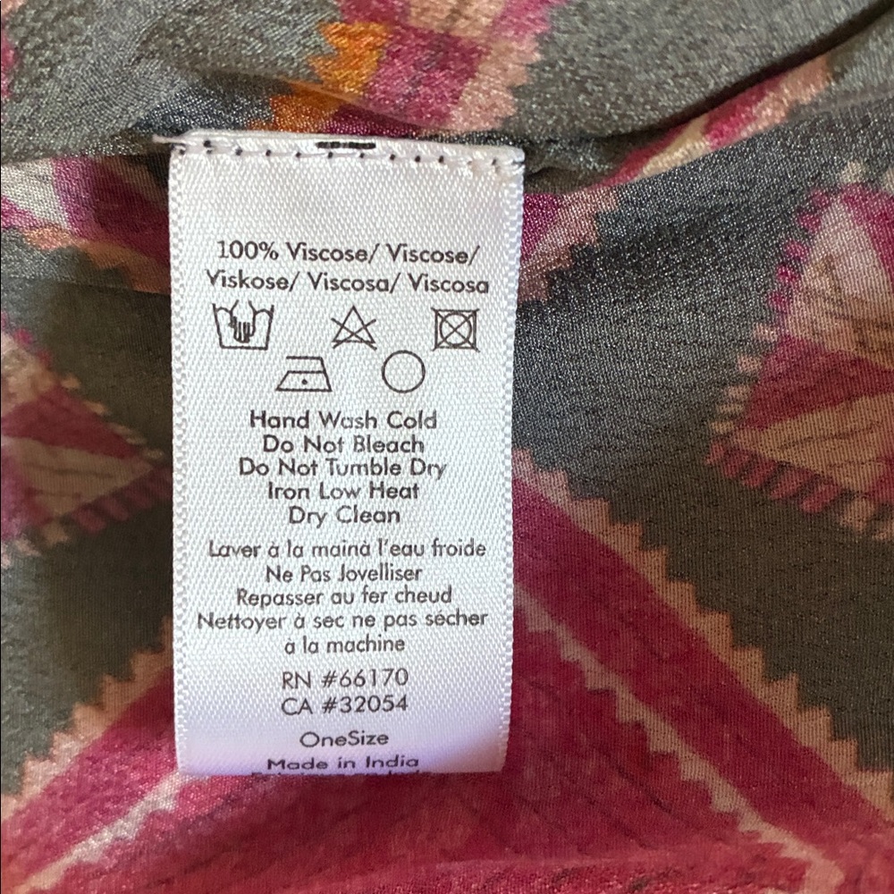 NWOT Elegant Pink & Gray Flowy Maxi Dress- one size fits all - Picture 4 of 9